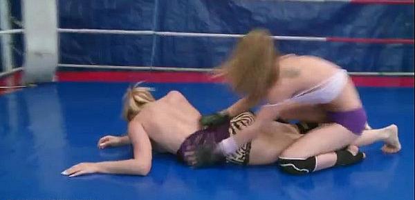  Nude Fight Club Presents Celine Doll vs Aleska